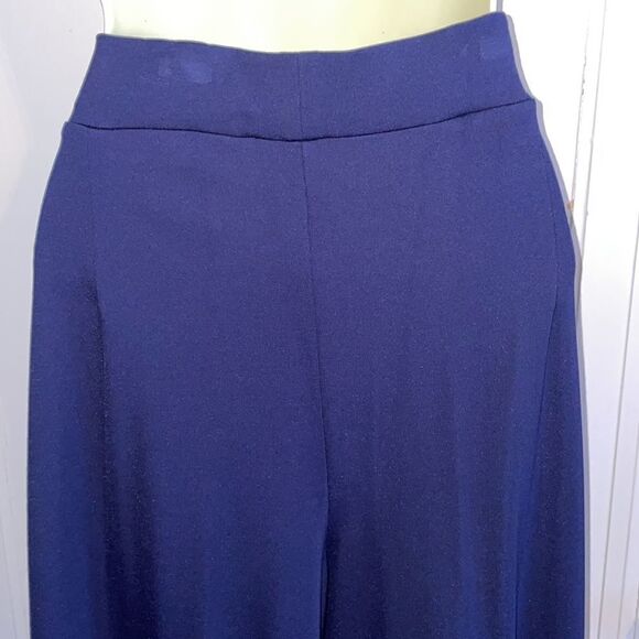 NWT Patrizia Luca Milano dark navy blue wide leg pants - Picture 5 of 8